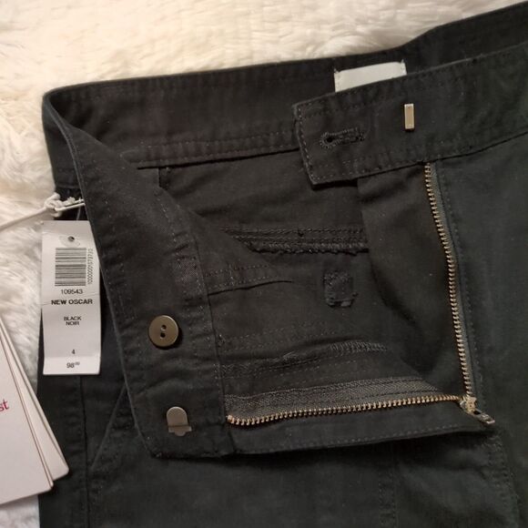 NWT Aritzia Sunday Best Women's Size 4 New Oscar Mid-Rise Carpenter Pants Black - Picture 9 of 12